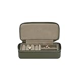 Stackers Olive Green Medium Travel Jewellery Box