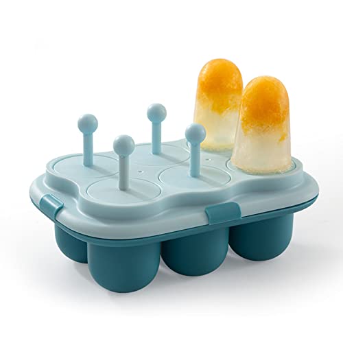 Eisformen eis am Stiel ,Eisformen Popsicle Formen Set, EIS am Stiel Bereiter, Leicht zu Lösende Eisformen Silikon,Ice Lolly Mold mit Sticks Wassereis Formen Cover