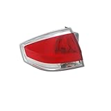HEADLIGHTSDEPOT Left Driver Side Tail Light Compatible With 08-11 Ford Focus Sedan Production From 7-17-08 CAPA Certified
