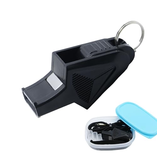 Silbato para entrenador con cordón negro