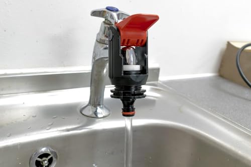 Quantum Garden Wasserhahn-Adapter für Mischbatterie Küche Garten Schlauch Verbinder Fitting-BL