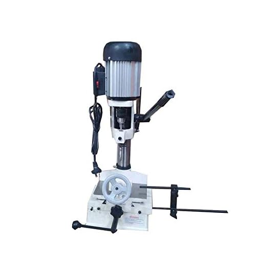 INTSUPERMAI Drill Press Bench Top Mortise Machine Mortising Machine with a Standard 3-jaw Type Key Chuck
