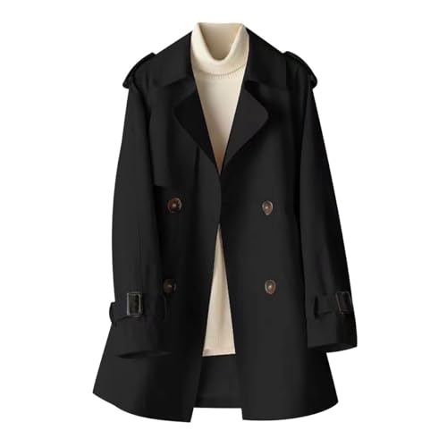 Trench Femme Long Trench Coat Ladies Veste Coupe Vent Ample Femme Elegant Printemps Long Grande Taille Vintage Chic Manteau Blouson Trenchs Coats Veste...