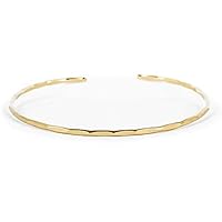 Algopix Similar Product 4 - Thin Hammered Cuff in 14K Gold Fill