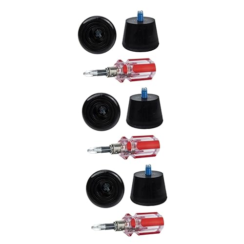 POPETPOP 3 Sets Replaceable Toe Stops for Roller Skates Double Row Brakes Wear-Resistant Pads
