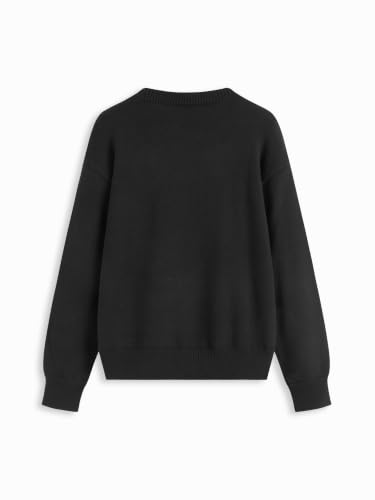 Image of CIDER Women's Cat Sweater Long Sleeve Crew Neck Fun Graphic Cute Patterned Chunky Pullover Sweater Tops