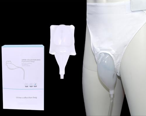 ITODA Calças de silicone para coletor de urina para incontinência de drenagem reutilizáveis bolsas d