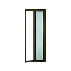 GrecoShop Zanzariera a rullo in alluminio per porte/balconi con profilo riducibile/regolabile avvolgimento orizzontale 150x250cm Marrone (Cod.:4827)