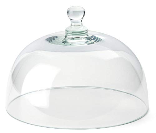 Continenta Quesera Cristal de Campana, Madera, Marrón, 9 x 2 x 2 cm