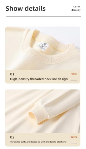 Men's Casual Crewneck Sweatshirt Long Sleeve Solid Pullover Unisex sweatshirt Tops2