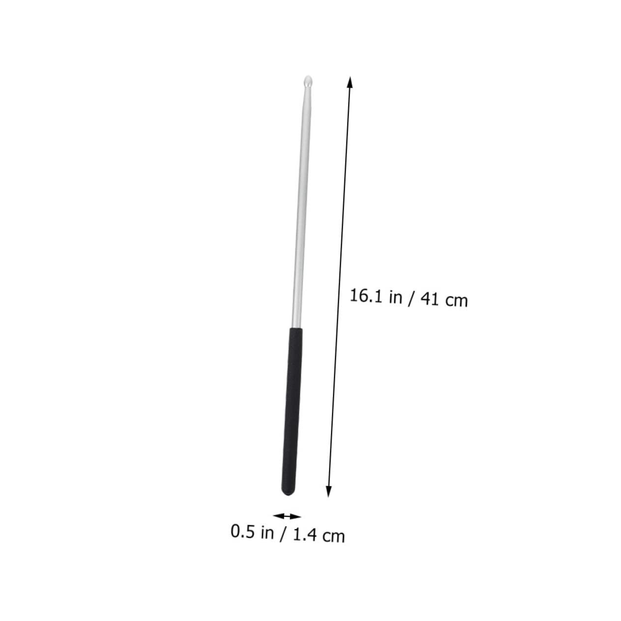 YARNOW 4pezzi Bacchette Per Batteria in Lega Alluminio Bacchette Per Batteria Senza Packaging Adatte Strumenti Percussione Acustici Ed Elettronici Impugnatura Antiscivolo e Design Forma d