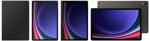 Image of Samsung Galaxy Tab S9 RAM 12 GB, ROM 256 GB Expandable, S Pen in-Box, Wi-Fi + 5G Tablet, Gray with S9 Screen Protector, Transparent & S9 Privacy Screen, Black & S9 Book Cover Keyboard, Black