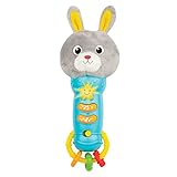 Bambiya Musical Easter Bunny Baby Teething Toy for 6 Months and Up - Baby Teether, Rattle & Musical