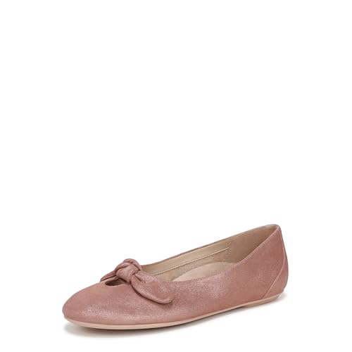 Vionic Womens Tilly Ballet Flat Cinder Rose Metallic Leather 9 M