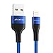 Produktbild ATUMTEK iPhone Ladekabel [MFi Zertifiziert] 2M Apple Lightning auf USB Kabel Nylon Geflochtenes für den Neuen AirPods, iPhone 11/11 Pro/XS Max/XS/XR/X/8/7/6s/6 Plus, iPad und iPod - Blau
