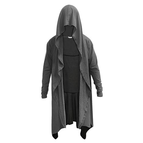 해외직구전문 쇼핑365 Men's Long Hooded Cardigan Ruffle Shawl