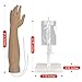 Medarchitect IV Injection & Phlebotomy Arm Practice Kit with Intravenous Infusion, Blood Draw, Venipuncture Techniques Training Model（Black Arm）