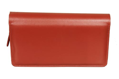 Image of Sukeshcraft Cheque Book Holder for 8 Cheque Books | Multi-Pocket Rexine Organizer I Locker Key Holder | Handy 6.25 x 10.80 x 1.80 inch. Size (Rexin, Grian-Tan)