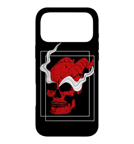 Damon Art Face Skull Devil oni ���h ���w �X�}�z�P�[�X iPhone 17 Pro Max �p