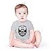 AW Fashions Proud Owner Of A Bearded Daddy Baby Bodysuit Cute Newborn Boys Outfit Funny Infant Clothes (6 Months, Sports Grey)