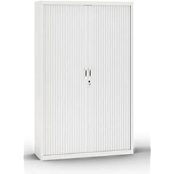 Persianas Para Armarios Leroy Merlin tecno-oficinas Armario Persianas | Estantes metálicos en Altura Doble Uso | Balda y Carpetas | Incluye 2 estantes | 105x102x45 | Persianas y Estructura: Blanco