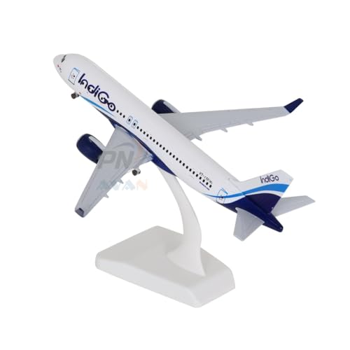 Image of Big Size Indigo Airways Airlines A320 Landing Gear Wheels Aeroplane Scale Model Die Cast Metal Aircraft Highly Detailed Replica Gift 19 Cm (Indigo Airways)