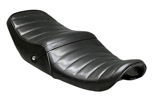 ZRX400　黒皮　タックロールシート/シートステー付属　ブラックレザー Amazon | タックロールシート 黒皮/ブラックレザー 完成品 (ZRX400