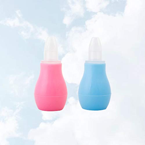 Milisten 2 Pcs Aspirador Nasal Do Bebê Limpador de Nariz Infantil Criança Orelha Seringa Bulbo Remov
