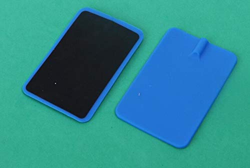 Generic Rubber Reusable Replacement Electrode Pads patch For Microcurrent Massagers Tens Units Nerve Stimulator massage with 2mm pin Blue Or gray 11cm-image-5