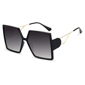 STORYCOAST Oversized Square Sunglasses for Women Fashion Large Shield Shades UV400 Protection