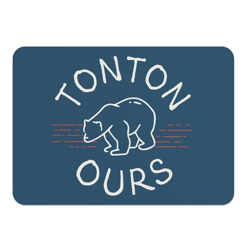 Sets de table bleu ours Tontona anti-rayure en liège napperons lavables - 2