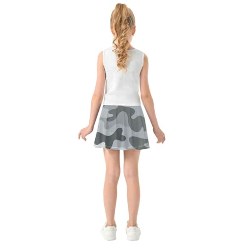 Girls Tennis Skirts with Built in Shorts Flowy Little Girl Skort Pleated Skirt Kids with Pockets4