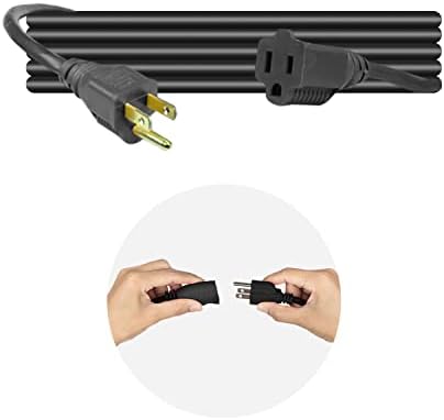 BindMaster Heavy Duty Extension Cord/Wire Power Cable, Indoor, 16/3, Single Outlet, 6 Feet, UL Listed, Black