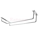 Color plata SimpleLife 27CM Wine Glass Rack Colgante Soportes para Debajo del gabinete Home Bar
