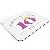 Fabriqué en France Fabulous Tapis de Souris Cette Princesse À 10 Ans Anniversaire Celebration Enfant Cadeau