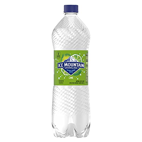Image of Ice Mountain Sparkling Water, Zesty Lime, 33.8 oz. Bottle