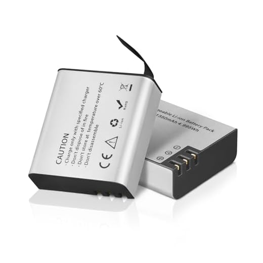 GeeKam Bateria Camara Deportiva, 2 x 1350mAh Batería Recargable, Compatible con COOAU, Apexcam, APEMAN, Surfola, Exprotrek, EK7000/Brave4/V50X, S009R, PG1050