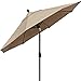 EliteShade USA 10-Year-Non-Fading 9Ft Market Umbrella Patio Umbrella Outdoor Table Umbrella with Ventilation, Heather Beige