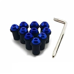 PIWINE Motorrad Verkleidungsschrauben Befestigungsbolzen CBR Blau