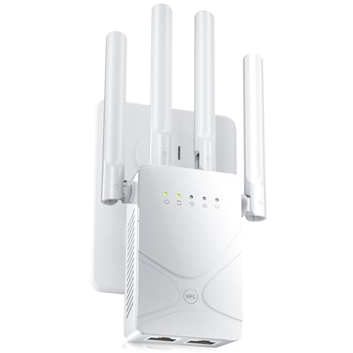 2026-WiFi-Extender-Signal-Booster-for-Home-15555-Sqft-Long-Range-Internet-Repeater-95-FasterStrongest-Wireless-Router-Amplifier-wEthernet-PortMesh-Wi-Fi-Repeater-Support-99-Devices1-Tap-Setup 2026 WiFi Extender Signal Booster for Home, 15555 Sq.ft Long Range Internet Repeater-95% Faster,Strongest Wireless Router Amplifier w/Ethernet Port,Mesh Wi-Fi Repeater Support 99% Devices,1-Tap Setup - Image 1