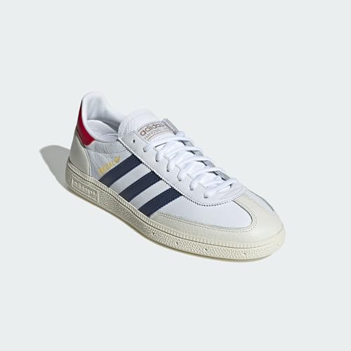 adidas Handball Spezial Mens Shoes, Cloud White/Shadow Navy/Team Victory Red, Size 10