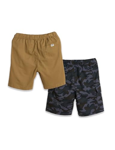 Image of Amazon Brand - Symbol Boy's Cotton Chino /Cargo Shorts | Elasticated Waistband | Age 6-14 Years