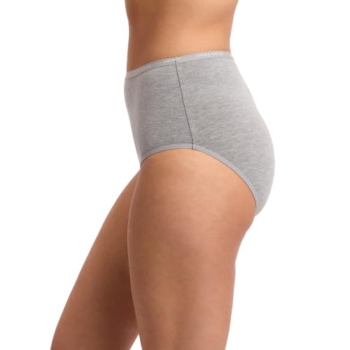 Image of Laura Ashley Women's Cotton Brief Underwear Set, High-Waisted Panties for Women, 5-Pack