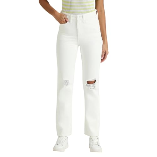 Image of Pepe Jeans Women's Mid Rise Straight Fit Jeans