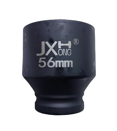JXHONG 3/4-Inch Drive Metric 56mm Impact Socket, 6-Point