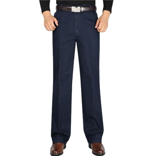 Lunifit Mens Jeans, Classic Straight Fit Stretch Denim Pants for Men, Comfortable for Older Men
