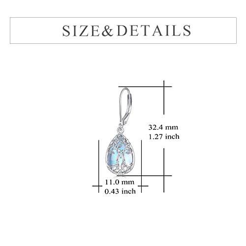 Image of YFN Sister Earrings Gifts from Sister, Sterling Silver Crystal Sister Earrings Jewelry, Birthday Jewelry Gift for Sisters
