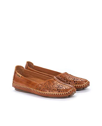 Image of PIKOLINOS Jerez 578-4976 Women's Slip-On Moccasins - Premium Calfskin Leather - Removable Cushioned Insole, Flexible Sole, Lightweight Everyday Comfort
