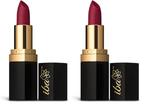 Image of Iba Long Stay Matte Lipstick for Women- M09 Berry Punch, 4g | Creamy Matte Finish & Smooth Texture | Long-Lasting | Hydrated Lips | Enriched with Vitamin E | Intense Colour & Highly Pigmented | Lip Makeup