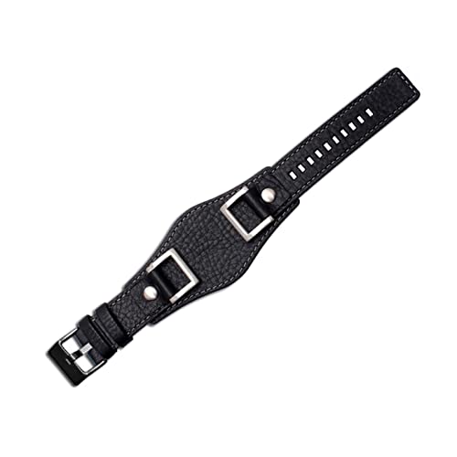 Bracelet montre Fossil JR1157 en cuir véritable vintage DASEB 24mm